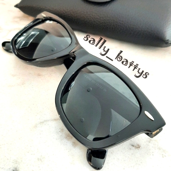 Ray-Ban (Store Display) Wayfarer all Black RB2140 - Picture 6 of 15